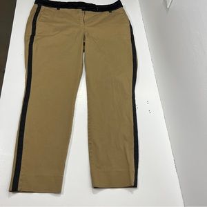 J. Crew Cameron Tuxedo Bow Pant Chino H2469 Size 12